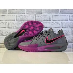 Nike Air Zoom GT Cut 3 Smoke Grey Hot Fuchsia Basketball Shoes Mens Size 9.5